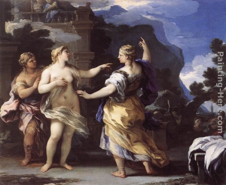 Luca Giordano Venus Punishing Psyche with a Task